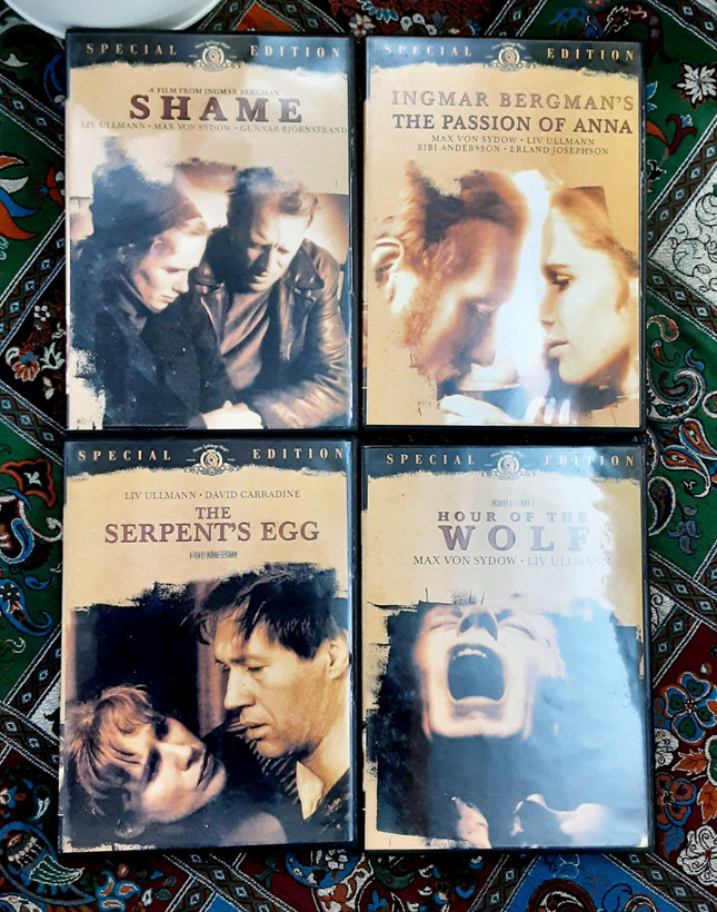 پنج عدد DVD از فيلم هاي اینگمار برگمن با قاب